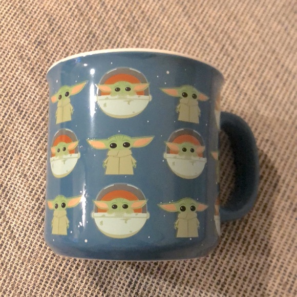 Star Wars The Child Mandalorian 20oz. Grey/blue Mug. - Picture 1 of 2